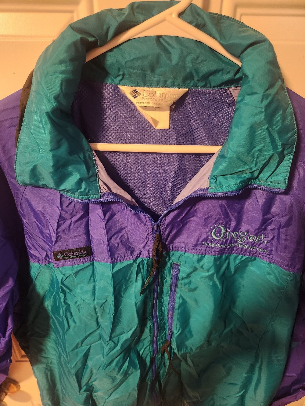 Vintage Columbia Unisex Lightweight Packable Jacket Size Large Rain Jacket - Picture 4 of 16